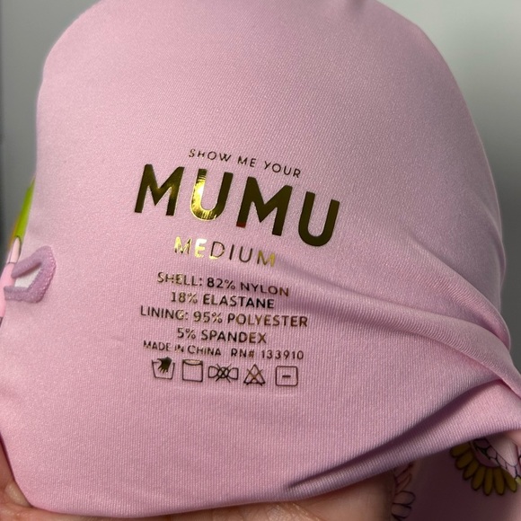 Show Me Your Mumu Del Ray Good Vibes Only Bikini Top Size medium - Picture 9 of 9